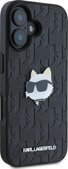 Kapak telefoni Karl Lagerfeld KLHCP16SPGKLCHPK, iPhone 16 6.1", hardcase, i zi