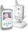 Monitor për bebe Baby BBM 7020, i bardhë/hirtë