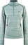 Bluzë termike për goca Kari Traa Maud Half Zip, merino modal, madhësia M, jeshile sage