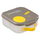 Kuti ushqimi b.box Mini Snack Box Batman, për fëmijë, shumëndarëse, gri me të verdhë