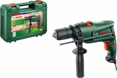 Trapano me goditje Bosch EasyImpact 600, 600W, me valixhe plastike, jeshil