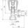 Valvul këndore radiator Ferro ZG5Y, 1/2", metalike