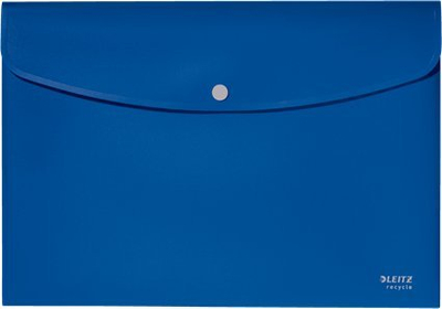 Dosje wallet Leitz A4, PP i ricikluar, blu