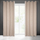 Perde Eurofirany Drape 386650, 140x250cm, kadife me lule, bezhë