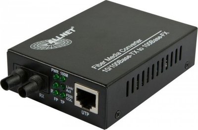 Media konvertues rrjeti ALLNET ALL-MC107-ST-MM, 10/100Base-TX n’ 100Base-FX, multi-mode, i zi