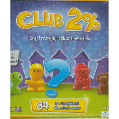 Lojë tavoline TM Toys Club 2%, 84 lojëra mendimi, me ngjyra
