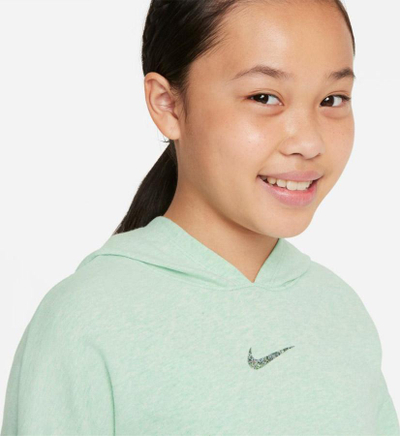 Bluzë me kapuç Nike Yoga Jr DN4752 379, për goca, jeshile e hapur