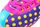 Role Pegas Bliss Dots Purple 41, rekreative, ngjyrë vjollcë