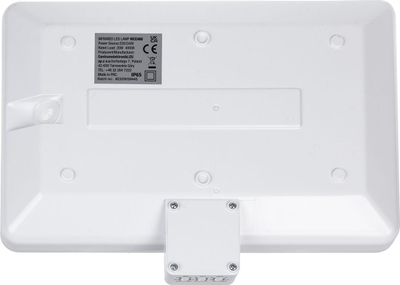 Llambë murale LED Maclean MCE466 W, 20W, sensor lëvizjeje dhe muzgu, IP65, e bardhë
