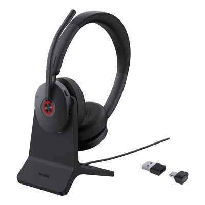 Kufje Yealink BH74 Teams, Bluetooth, me bazë karikimi USB C A, e zezë