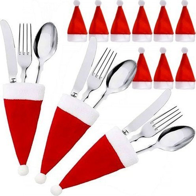 Set këllëfish takëmesh Ruhhy 22303, 12 copë, me kapelë Babagjyshi, të kuqe