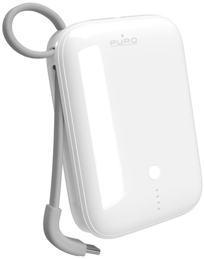 Надворешна батерија Puro Power Link 10 Plus, 10000mAh, 20W, бела