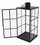 Kandil metalik ProGarden, 14.5 x 14.5 x 39 cm, gri