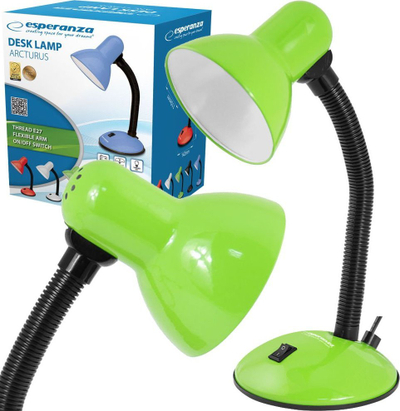 Lampë tavoline Esperanza ELD107G, për llambë E27, deri 12W, e gjelbër