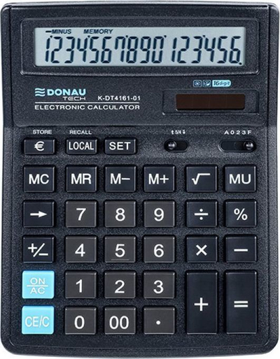 Kalkulator Donau Tech, 199x153x31 mm, i zi