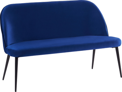 Divan kuzhine Beliani Osby, 2 vende, kadife, blu navy