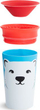 Gotë trajnimi Munchkin Miracle 360 WildLove, 266 ml, pa derdhje, blu me ari polar