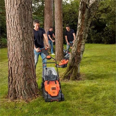 Електрична косилка за трева Black&amp;Decker BEMW471ES-QS, 1600W, 38cm, портокалова