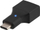 Adapter USB Deltaco USBC-1200, USB C në USB A, i zi