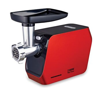 Grirëse mishi Heinner MG-2100RD, 2100W, 1.8 kg/min, e kuqe