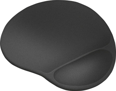 Mousepad Trust BigFoot XL, ergonomik, me jastëk xheli për kyçin e dorës, i zi