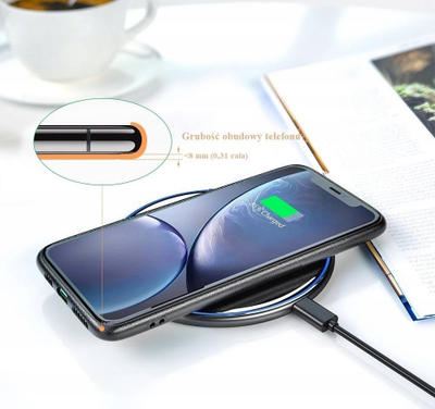 Ngarkues wireless Bounn Bounn 15W, USB C, Quick Charge 3.0, i zi