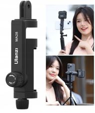 Mbajtëse telefoni Ulanzi MA28 për GoPro, universale, e zezë