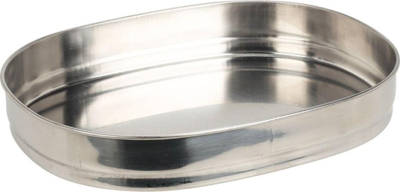 Set enësh kampingu pa markë, 2 enë inox me kapakë, çelik inox, argjendtë
