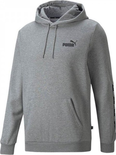 Bluzë me kapuç Puma ESS+ Tape Hoodie FL M për burra, gri