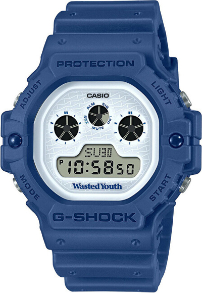 Orë dore për meshkuj Casio G/G-Shock DW-5900WY-2ER, e kaltër