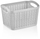 Пластична корпа Üçsan Cesto Knit M-095, 1.5L, ладна сива