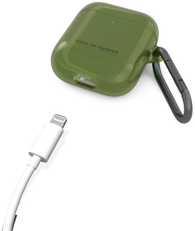 Торба за слушалки IDeal of Sweden Designer Hard Cover Khaki Chiaro, заштитна навлака за AirPods, зелена каки