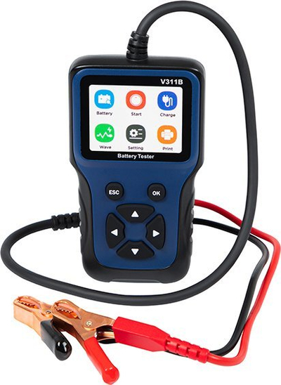 Tester baterie digjital USB C, 12V, 10 250Ah, ekran LCD