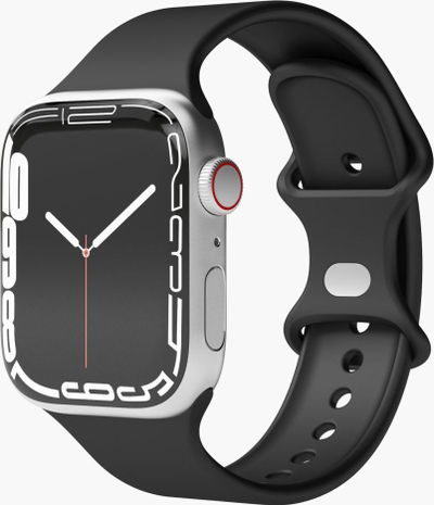 Rrip dore Vonmählen Watchstrap Silicone Loop, për Apple Watch, silikoni, i zi
