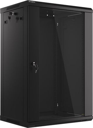 Kabinet muri rrjeti Lanberg WF01-6418-10B, 19", 18U, i zi