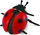 Figurë lodër Collecta Ladybug, insekt buburrec, e kuqe