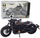 Motor lodër LEAN Toys Chopper, metal, drita dhe tinguj, i zi me gri, 1:12