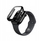 Këllëf AmazingThing Radix Glass për Apple Watch 46mm Series 10, xham i kalit, TPU, i zi