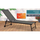Shezllon pishine Ambiance metal, shpinore me rregullim, 185x57x31 cm, gri