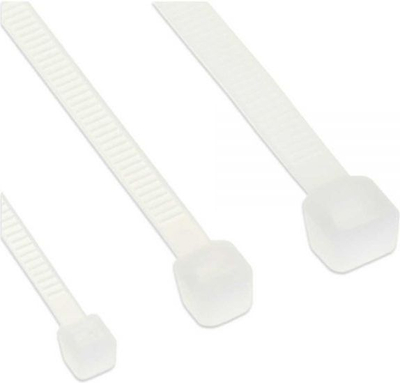 Lidhëse kabllosh InLine Cable Tie 59964Y, set me 10 copë, 200mm, të bardha