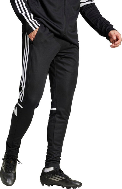 Pantallona stërvitje adidas Squadra 25 M JE2782, poliester 100%, të zeza