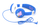 Kufje OTL Peppa Pig Rocket George Junior, blu