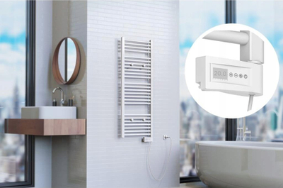 Radjator elektrik për banjo Schuette, 1270 x 500 mm, 500 W, i bardhë