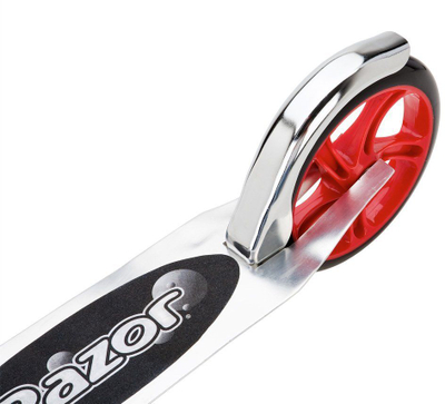 Trotinet Razor A5 Lux, me palosje, rrota të mëdha, argjendtë