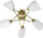 Lluster tavanore Activejet NIKITA, 5xE27, diametër 70cm, patinë me xhama të bardhë