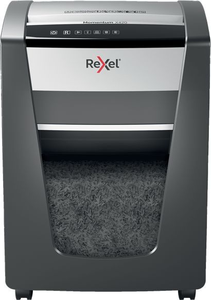 Grirës dokumentesh Rexel Momentum X420, P-4, 20 fletë, 30L, i zi