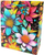 Qese dhuratash Fresh Neon Flowers, matte, 26x32x12cm, me lule shumëngjyrëshe