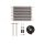 Ftohës vaji transmisioni Mishimoto Universal MMTC U, 305x205x19mm, tub me fletë, ngjyrë argjendtë