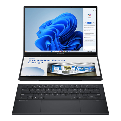 Laptop ASUS Zenbook Duo UX8406CA, 14", Intel Core Ultra 9, 32GB RAM, 2TB SSD, Windows 11 Pro, i hirtë