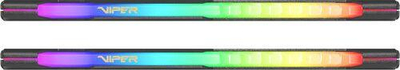 Memorie Patriot Viper Steel RGB, DDR4, 16 GB, 3600 MHz, CL20, PVSR416G360C0K